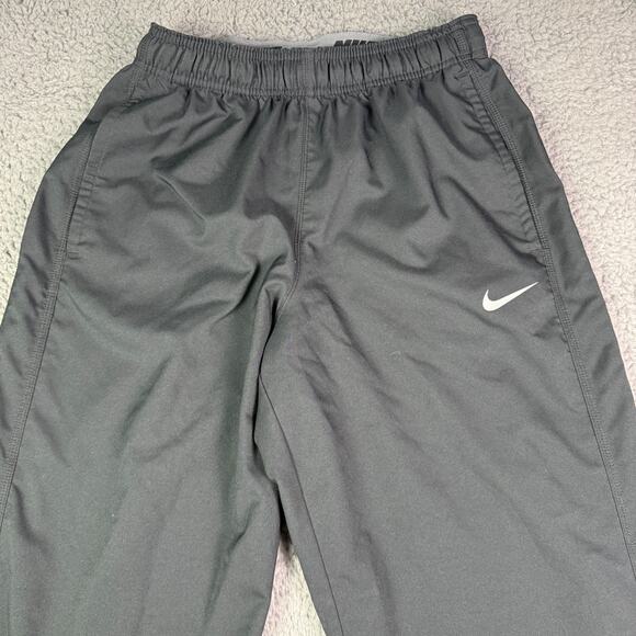 Nike Windbreaker Track Pants Mens Small Black 30" Baggy Wide Leg DRI-FIT 377786 - Picture 1 of 11
